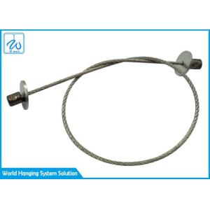 Buy cheap Galvanised Steel Cable Wire Rope Assembly 0.8mm For Led Cable System product