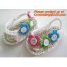 Buy cheap Crochet newborn baby girl summer shoes baby moccasins hand knitted baby sandals crochel from wholesalers