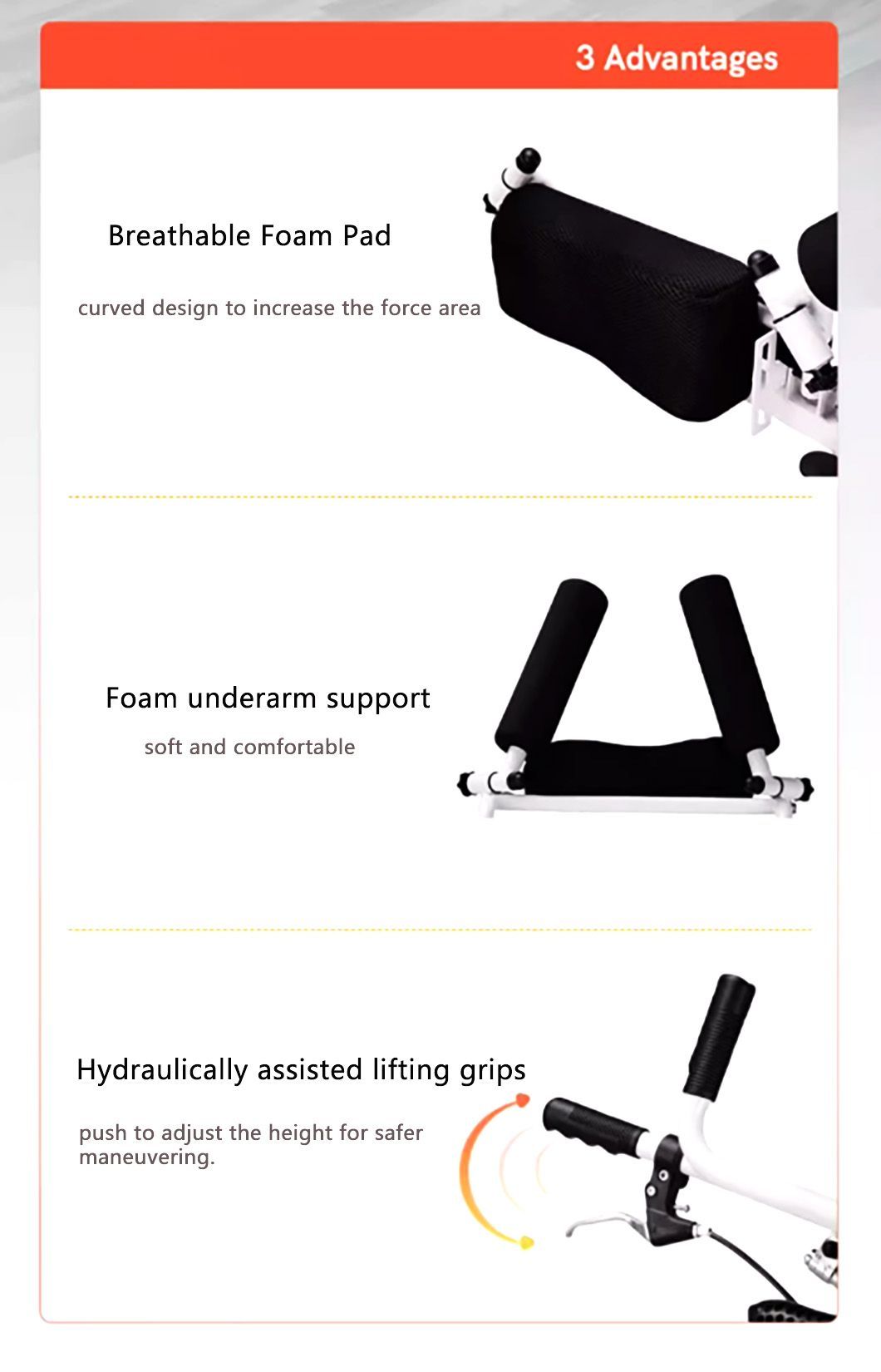 Elderly Care Products, Health Transfer Chairs, Hydraulic Lifting and Displacement Nursing Wheelchairs