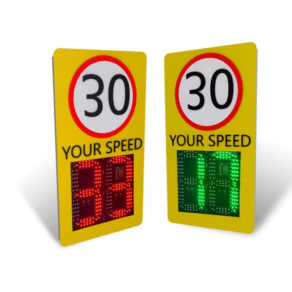 Buy cheap Waterproof Radar Speed Signs with ±1KM/H Accuracy and 433 Wireless Communication from wholesalers