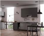16 / 18mm Italian Faction Modern Plywood Kitchen Cabinets Grey And White