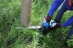 Cordless 1.8kw 45.8cc Air Cooling 2 stroke Gasoline Wood Cutter tree saw