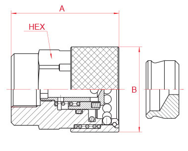 CB-8 Series Hydraulic Brake Couplings for Agricultural & Forestry Trailers – ISO 5676 Compliant