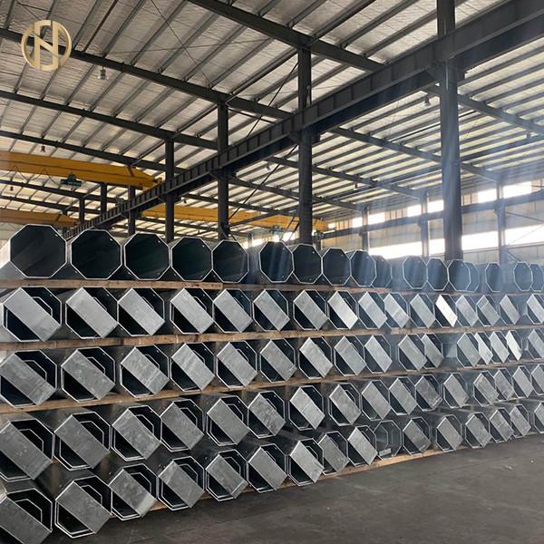 Buy cheap 12M Galvanized Tubular Steel Post Class 7 1340daN Safety Factor 2.0 from wholesalers