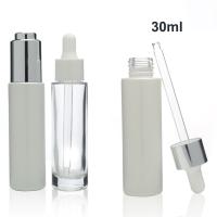 Buy cheap 30ml Clear Slim Straight Glass Serum Dropper Bottle For Skin Care Essential Oils product