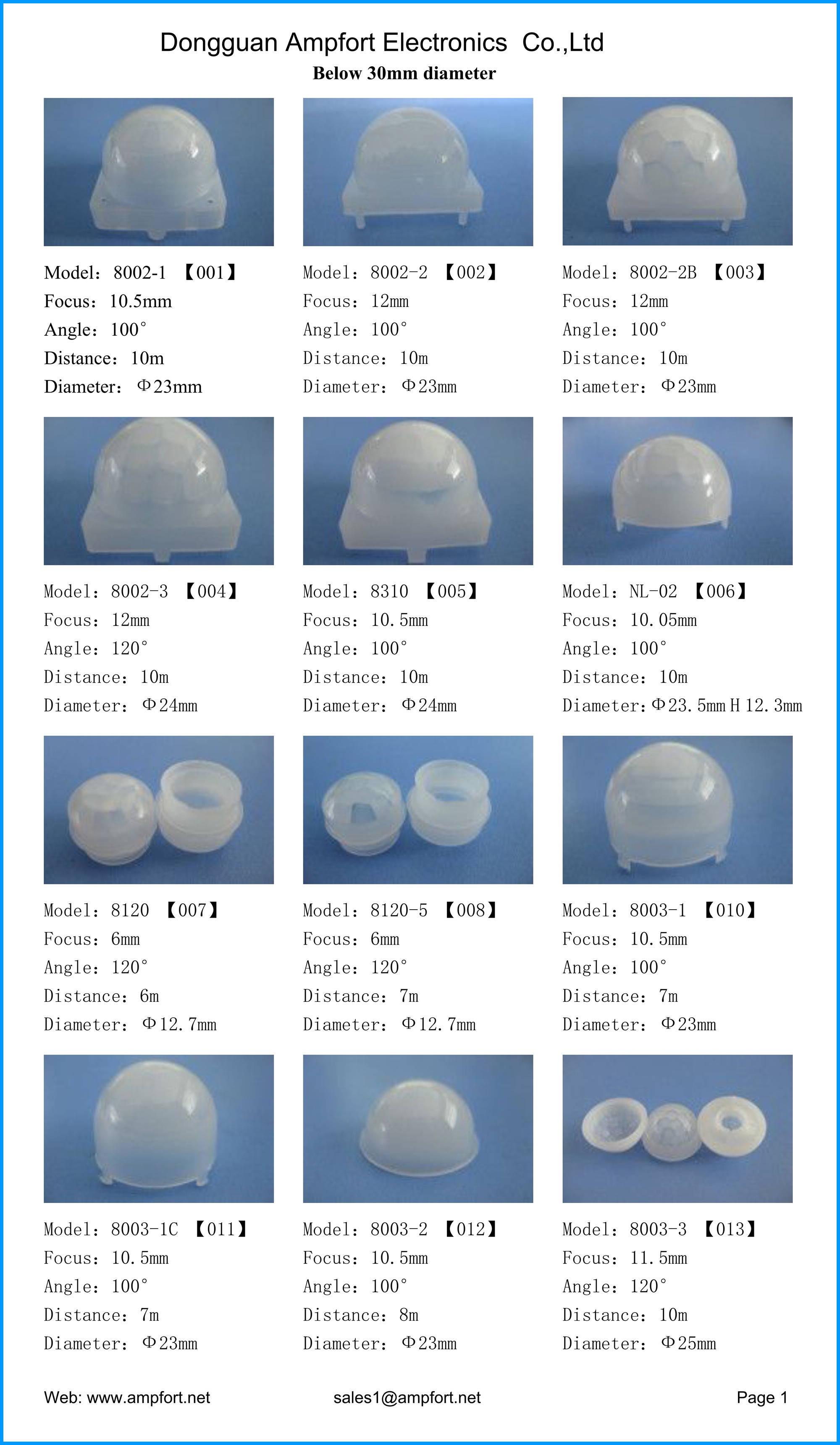 10mm 12mm 140DEG PIR Sensor Module ROHS Round PIR Motion Sensor