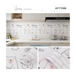 Entertainment Kitchen Wallpaper Waterproof PVC Ceramic Tile Wall Stickers Back