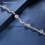 19.5cm 5 Gram Silver Slider Bracelet Love Heart Bracelet Gold ODM