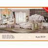 Buy cheap royal luxury wholesale low price European style solid wood carved antique solid wood bedroom furniture set white from wholesalers