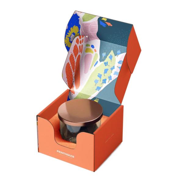 Buy cheap Printing Corrugated Gift Candle Jar Shipping Paper Packaging Boxes With Insert from wholesalers