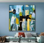 Living Room Decorative Abstract Art Canvas Paintings Unframed Wall Art Oil