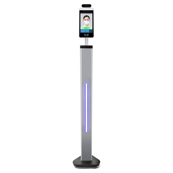 Buy cheap 50-150cm Face Recognition Temperature Kiosk / Facial Recognition Thermometer Kiosk from wholesalers
