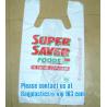 Buy cheap HDPE 100% virgin material transparent, t-shirt bags on roll, plastic t-shirt bags vest bag from wholesalers
