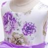 Buy cheap Hot Sale Toon Purple Girl Dress Bow Belt Printed Mesh Gown Princess Dress Tutu Dresses Invisible Zipper Disfraces Vestid from wholesalers