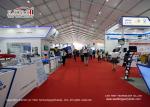 40m Width Clear Span Tents For Trade Show / Exhibition Movable Fire Retardant
