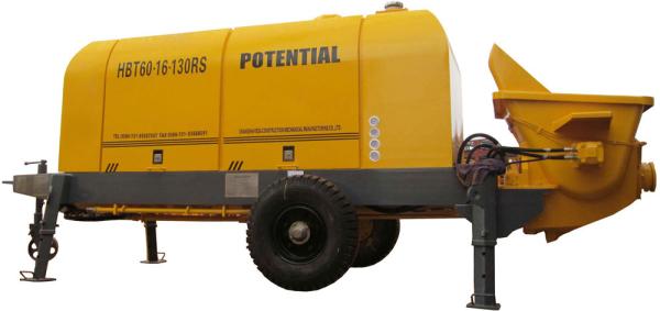 Buy cheap Diesel Stationary Concrete Pump 6400*2160*2800mm 500L Oil Tank Customized Color from wholesalers
