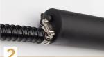 Split-type hot air plastic welding gun, 1600W hot air gun for PP/PE pearl wool