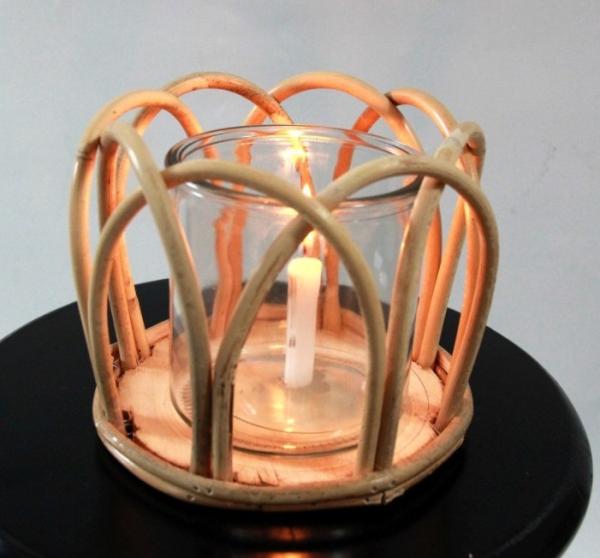 Buy cheap Hot Sale Led Lantern Indoor And Outdoor Decoration Natural Handmade Rattan Weave Candle Holder from wholesalers