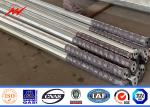 Galvanized Distribution Steel Pole 30FT 9150mm 3.0mm Thickness