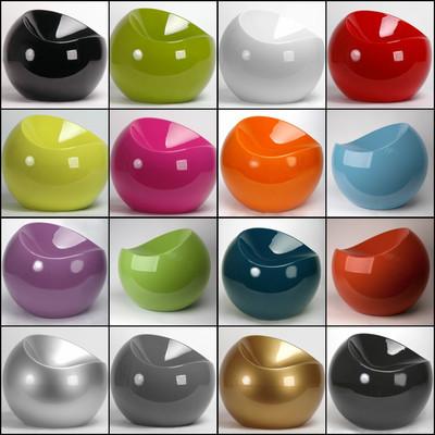 Buy cheap Apple Ball Fiberglass Arm Chair Glossy Designed By Eero Aarnio Short Round Stool from wholesalers
