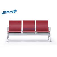Buy cheap 3 - Seater Medical Waiting Room Chairs Steel Cross Beam With Metal Finish product