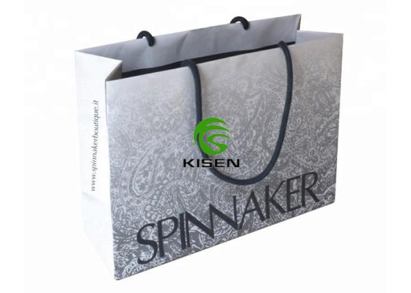 Buy cheap Rope Handle Retail Paper Shopping Bags With Logo Eco Friendly Reusable from wholesalers