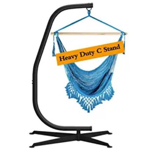 Buy cheap Black Metal C Style Type Frame Swing Chair Stand for Hotel Customized Color Outdoor Furniture from wholesalers