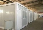 Buy cheap Flat Roof Prefabricated Container House , Steel Door Shipping Container Prefab from wholesalers
