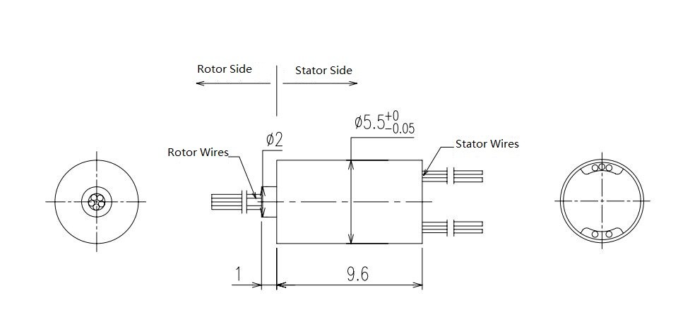 5 Circuits Capsule Slip Ring LPMS-05D