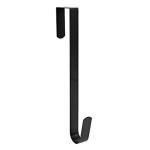 Metal Single Hook Black White Wreath Hanger For Front Door
