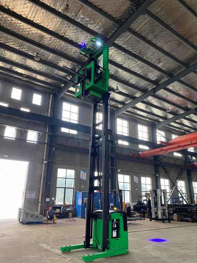 1500kg CQD15S-45 1T Order Picker Forklift Truck Triplex mast 4.5m to 6m