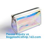 Women PVC Clear Backpack Laser Hologram Shoulder Bags Hologram Zip Lock Bag Pvc