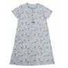 Buy cheap Blue Floral Printed Strap Ladies Night Dresses Sleepwear For Autumn Season from wholesalers