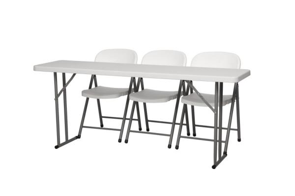 Buy cheap Home BBQ Party Outdoor Plastic Folding Furniture Rectangle Dining Table from wholesalers