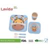 Buy cheap Biodegradable Children's Bamboo Dinnerware Colorful Cartoon Giraffe Animals Print from wholesalers