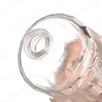 Healthy Glass 700ml Whiskey Brandy Liquor Bottle Clear Square Bottle