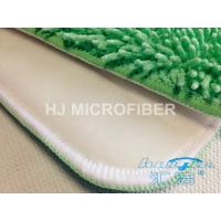 Buy cheap Easy Cleaning Green Microfiber Reusable Mop Pads / Chenille Mop Pad product