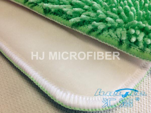 Buy cheap Easy Cleaning Green Microfiber Reusable Mop Pads / Chenille Mop Pad from wholesalers