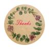 Buy cheap Brown Kraft Paper Sticker Label Self Adhesive Circle Round Product Label from wholesalers