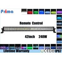 Buy cheap IP67 42 Inch 240w Led Light Bar , RGB Led Halo Light Bar With Remote Control product