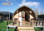 Self - Cleaning Luxury Glamping Tents PVC-Coated Polyester Textile Side Walls