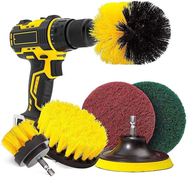 Buy cheap 6pcs Power Drill Brush Set 0.35mm Filament Diameter Cordless Power Scrubber from wholesalers