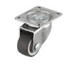 Buy cheap Ball Bearing Red Color PU Material Flat Bottom Double Brake Caster 1 Piece Min.Order from wholesalers