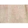 Buy cheap Tulle Bridal Lace Fabrics , DTM Light Pink Lace Fabric 10yds Long from wholesalers