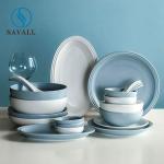 LFGB Matte Simple Japanese Style Ceramic Dinnerware Sets