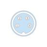 Buy cheap Waterproof M16 4 Pin Connector Female Contacts Molded 0.5m Pur 4x16awg Cable Ip67 / Ip68 from wholesalers