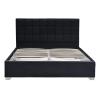 Buy cheap Black Plush Velvet Upholstered Gas Lift Bed Stain Resistant With Four Metal Feet from wholesalers