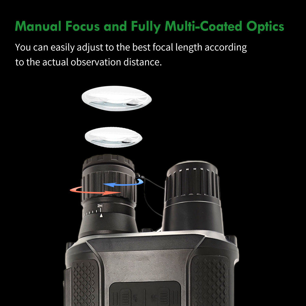 NV400 Pro Night Vision Goggles Binoculars Digital Infrared Binoculars 128GB Memory Card