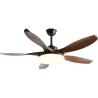 Buy cheap Minimalist Wooden Blade Ceiling Fan 46 Inch 5 Blades Household Integrated Fan Pendant Light from wholesalers
