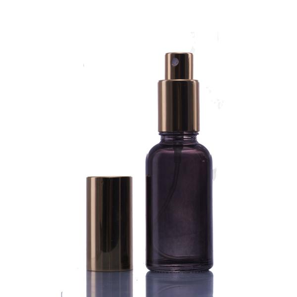 Buy cheap 30ml 50ml Clear Black Glass Perfume Bottles For Travel Cosmetic Packaging from wholesalers
